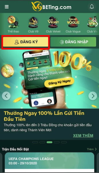 Các bước tham gia cược Lotto V9bet