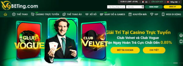 Cập nhật tỷ lệ hoàn trả V9bet