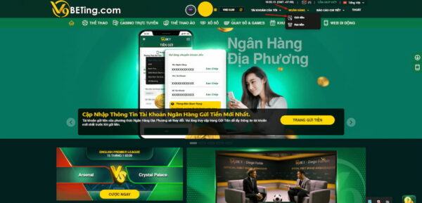 Giao dịch nạp rút tiền dễ dàng và nhanh chóng tại V9bet Mobile