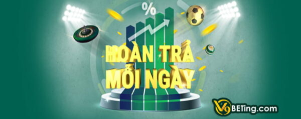 Hoàn trả cược V9bet mang đến khách chơi khoản tiền lớn