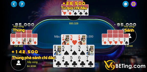 Hướng dẫn tham gia cá cược mậu binh V9bet