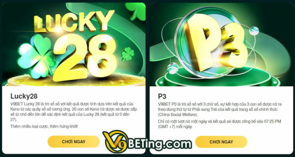 Luật chơi xổ số Lucky28 V9bet