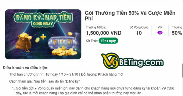 Một vài lưu ý khi thực hiện gửi tiền V9bet