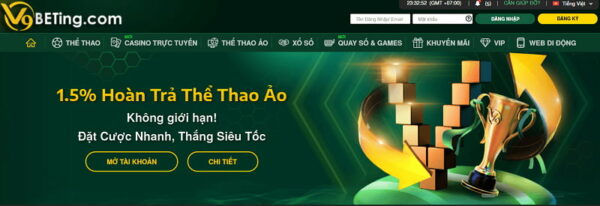 Nhận hoàn trả mỗi ngày khi đặt cược tại V9bet