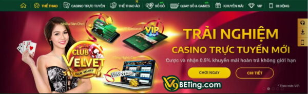 Sảnh Casino Club V9bet được nhiều khách chơi Việt ưa chuộng