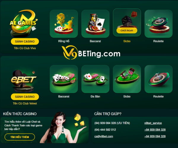 Só lượng khách chơi tại sảnh Casino V9bet luôn rất lớn